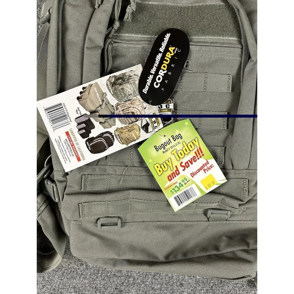 S.O.C. Sandpiper of California - Green Bugout Bag #5016-0-FG  Backpack Ruck NWT